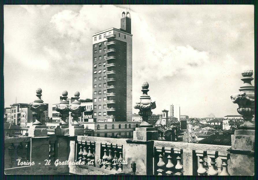 Torino città Via Viotti Grattacielo Foto FG cartolina MZ2556 – fronte