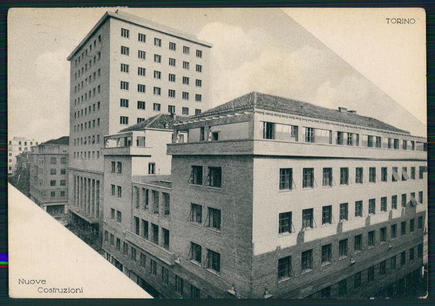 Torino città Nuove Costruzioni PIEGATA FG cartolina MZ2563 – fronte