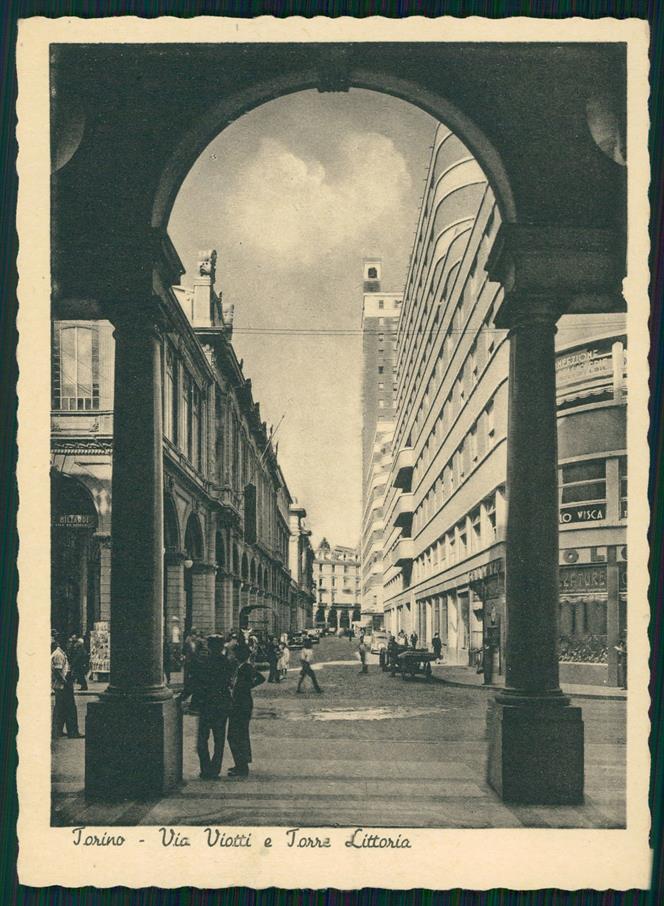 Torino città Via Viotti FG cartolina MZ2568 – fronte