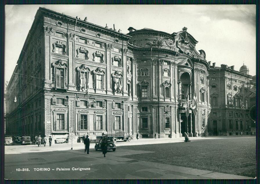 Torino città Palazzo Carignano Auto Foto FG cartolina MZ2577 – fronte