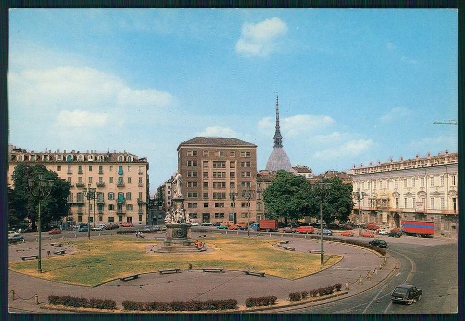 Torino città Piazza Carlo Emanuele II Auto Foto FG cartolina MZ2605 – fronte