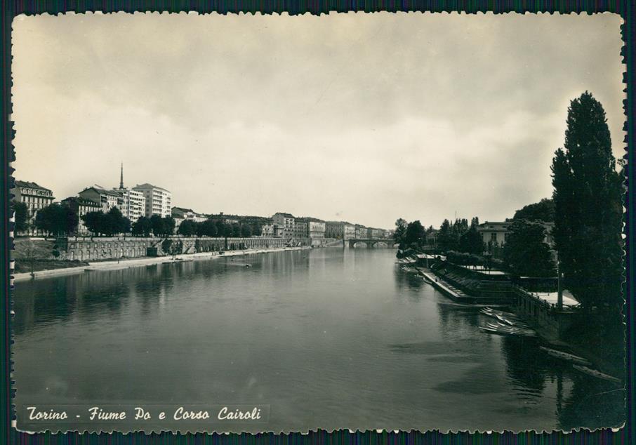 Torino città Corso Cairoli Fiume Po Foto FG cartolina MZ2635 – fronte