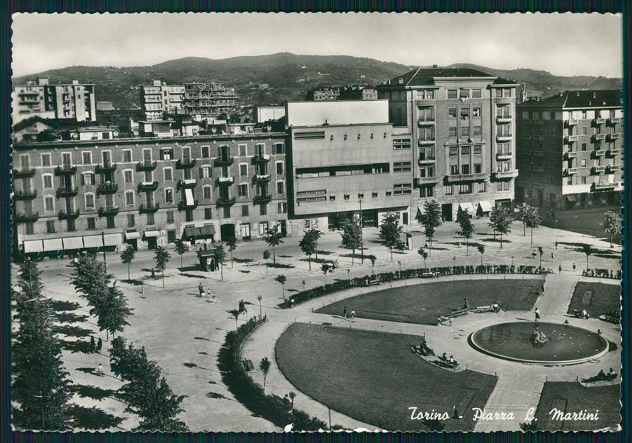 Torino città Piazza Martini Foto FG cartolina MZ2636 – fronte