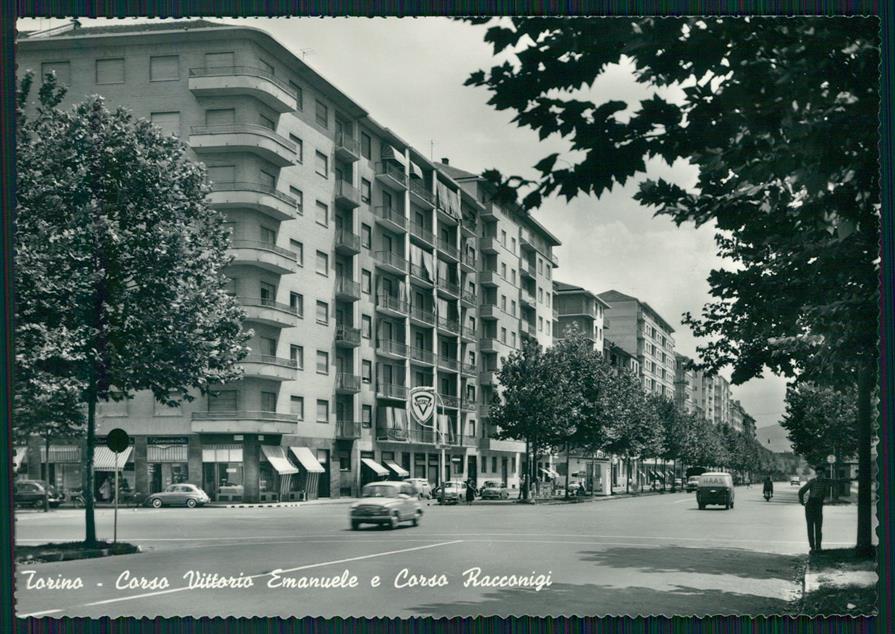 Torino città Corso Vittorio Emanuele Auto Foto FG cartolina MZ2642 – fronte