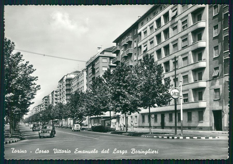 Torino città Corso Vittorio Emanuele Auto Foto FG cartolina MZ2643 – fronte