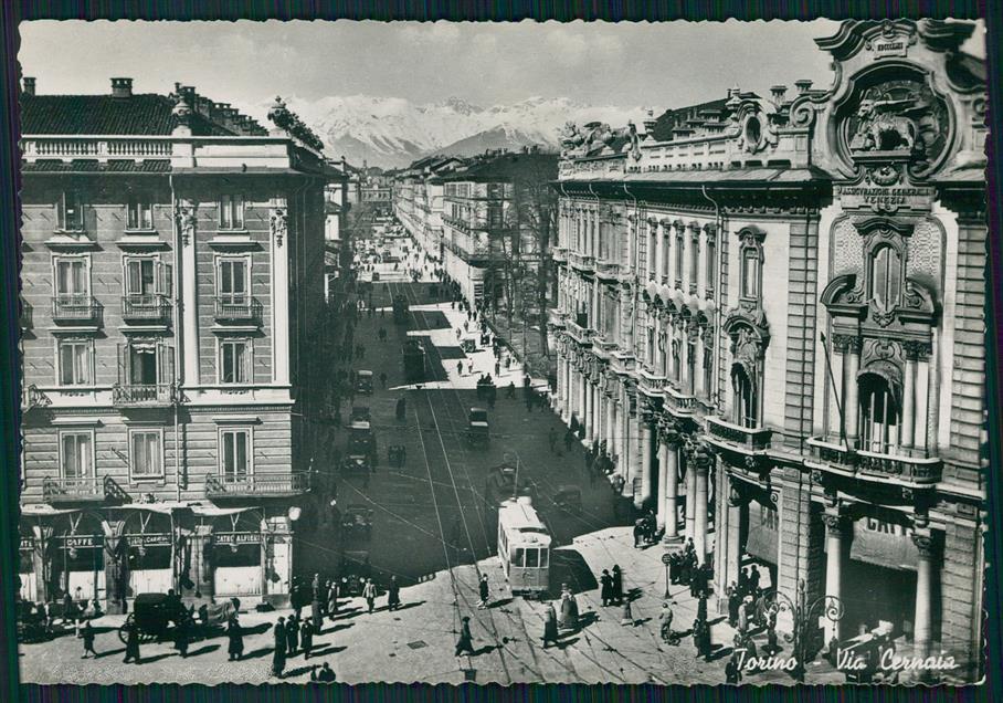 Torino città via Cernaia Tram Foto FG cartolina MZ2690 – fronte