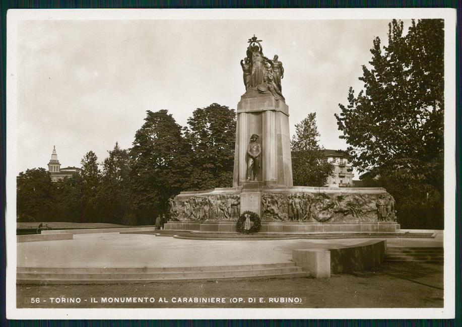 Torino città Monumento al Carabiniere Foto FG cartolina MZ2715 – fronte