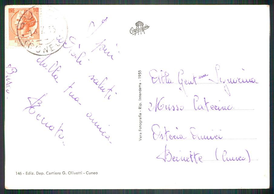 Cuneo Busca Foto FG cartolina MZ2751 – retro