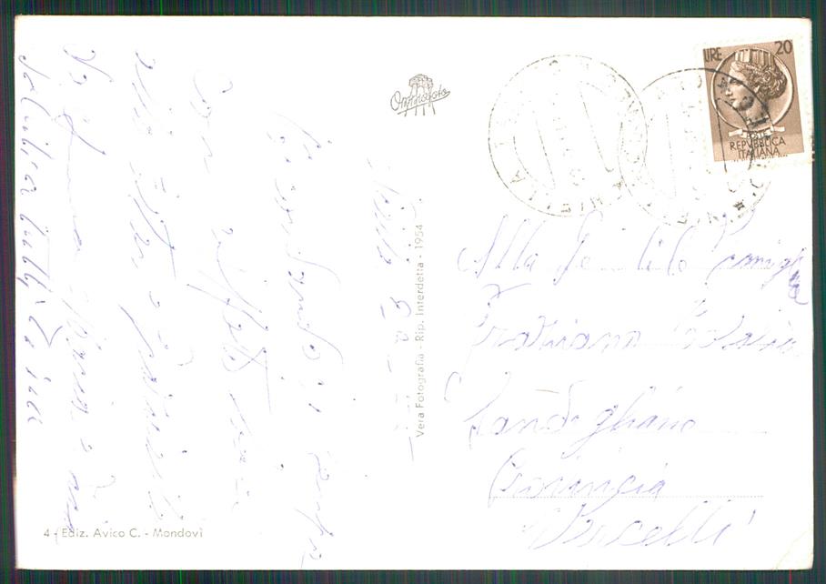 Cuneo Niella Tanaro Foto FG cartolina MZ2761 – retro
