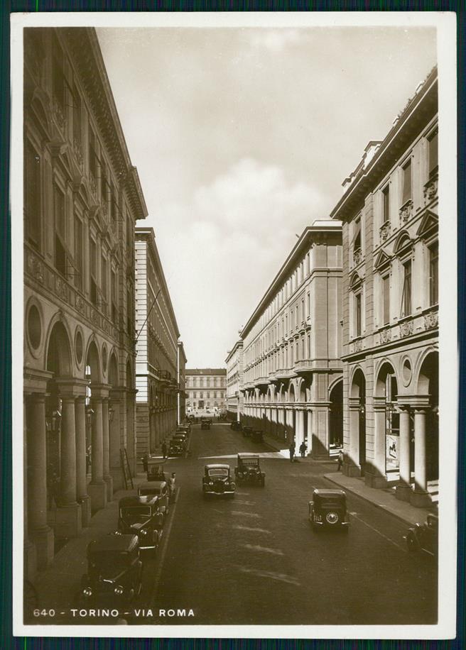 Torino città Via Roma Auto Foto FG cartolina MZ2791 – fronte
