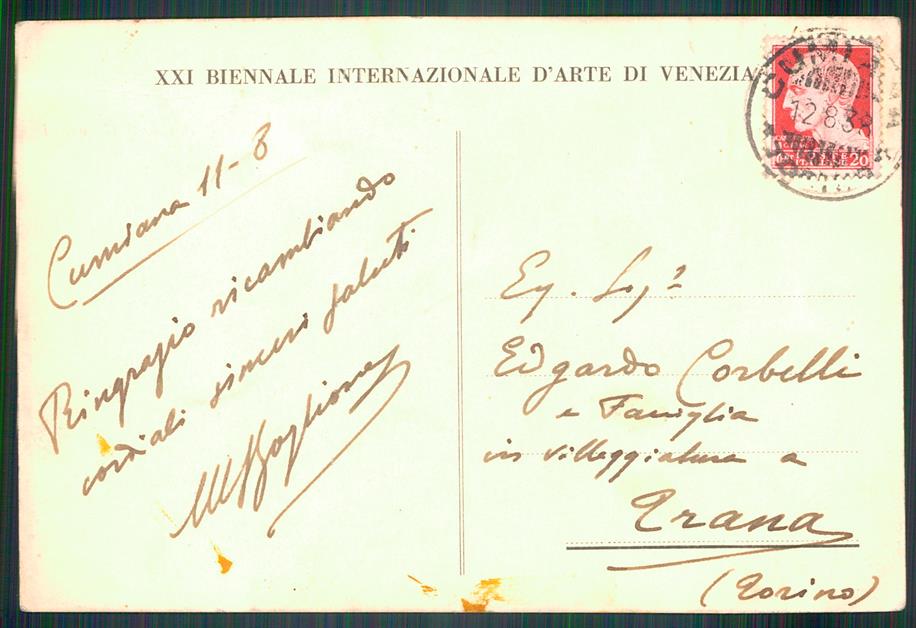 Torino città Piazza San Giovanni Boglione Venezia PIEGA FG cartolina MZ2817 – retro