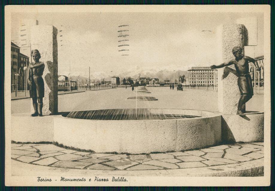 Torino città Piazza Balilla Fascismo FG cartolina MZ2820 – fronte