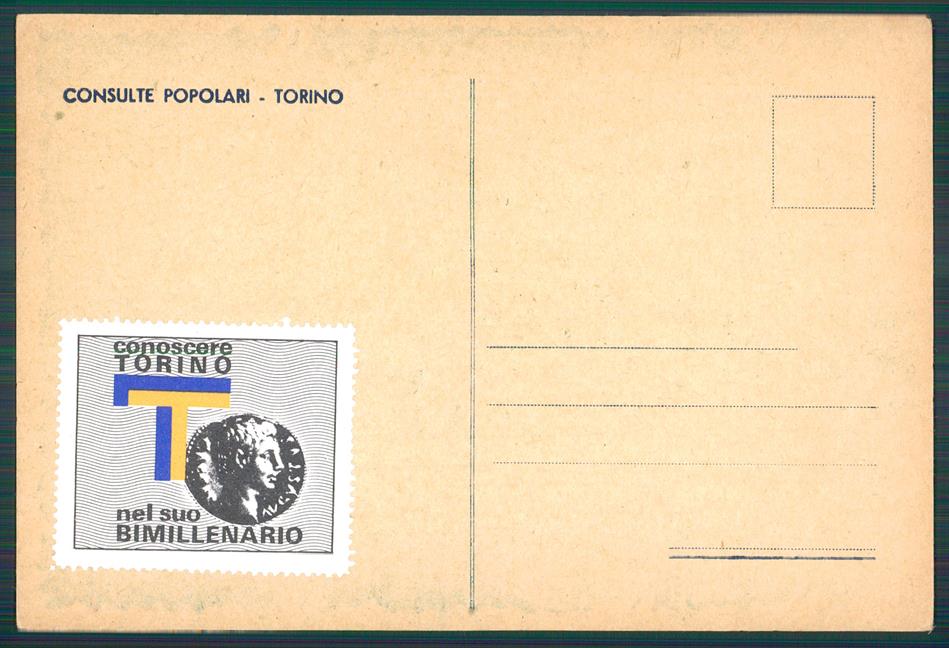 Torino città Consulte Popolari Pit FG cartolina MZ2827 – retro