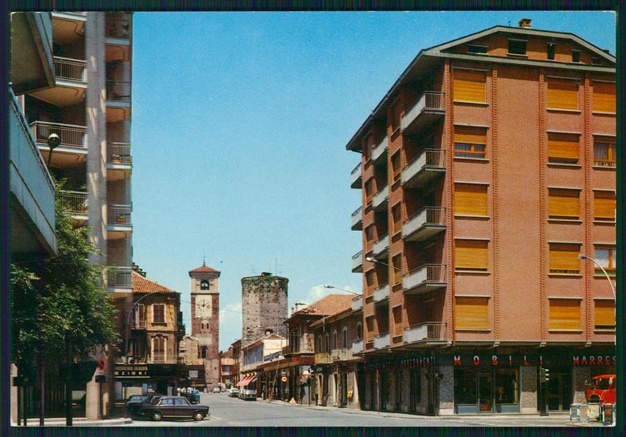 Torino Chivasso Via Po Auto Foto FG cartolina MZ2882 – fronte