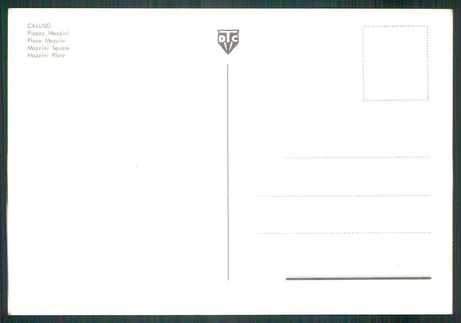 Torino Caluso Piazza Mazzini Auto Foto FG cartolina MZ2908 – retro