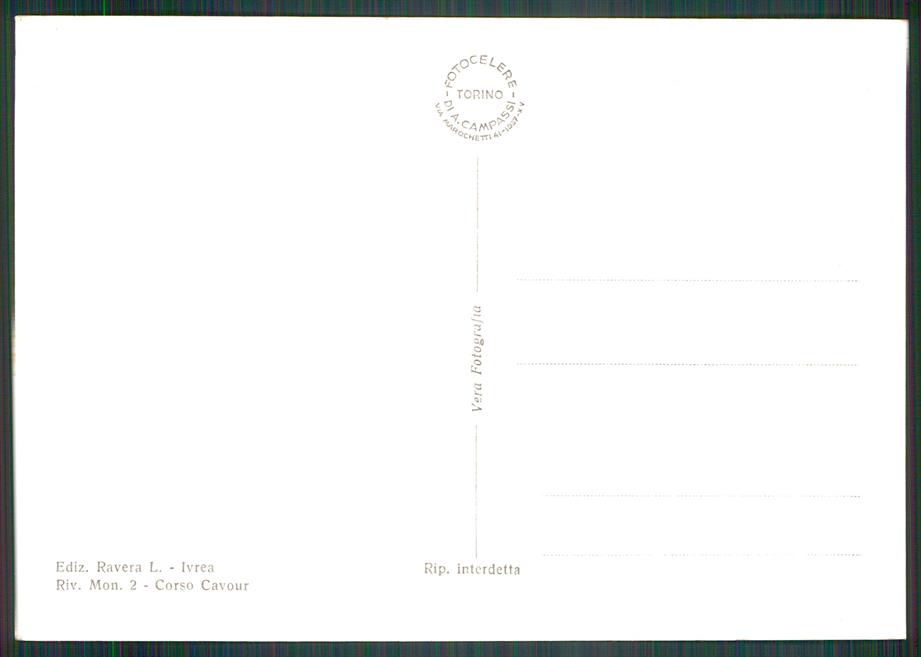 Torino Ivrea Castello Foto FG cartolina MZ2937 – retro