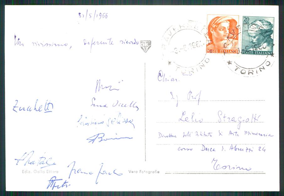 Torino Traversella Foto FG cartolina MZ2946 – retro