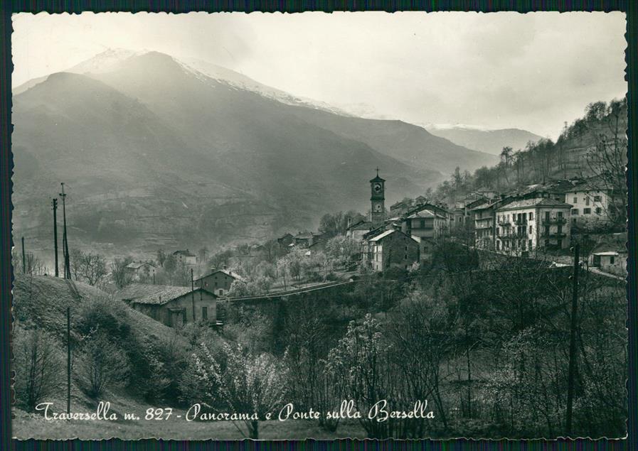 Torino Traversella Ponte sulla Bersella Foto FG cartolina MZ2947 – fronte