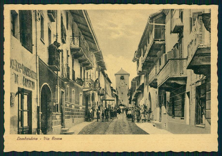 Torino Lombardore Via Roma Foto FG cartolina MZ2952 – fronte