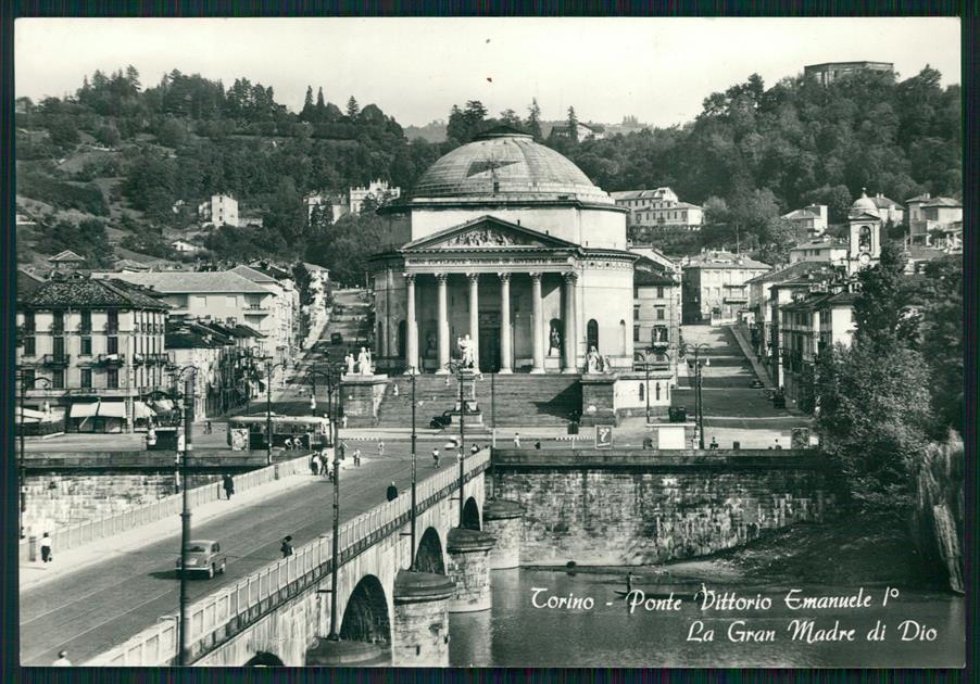 Torino città Ponte Vittorio Emanuele Gran Madre di Dio Foto FG cartolina MZ2957 – fronte