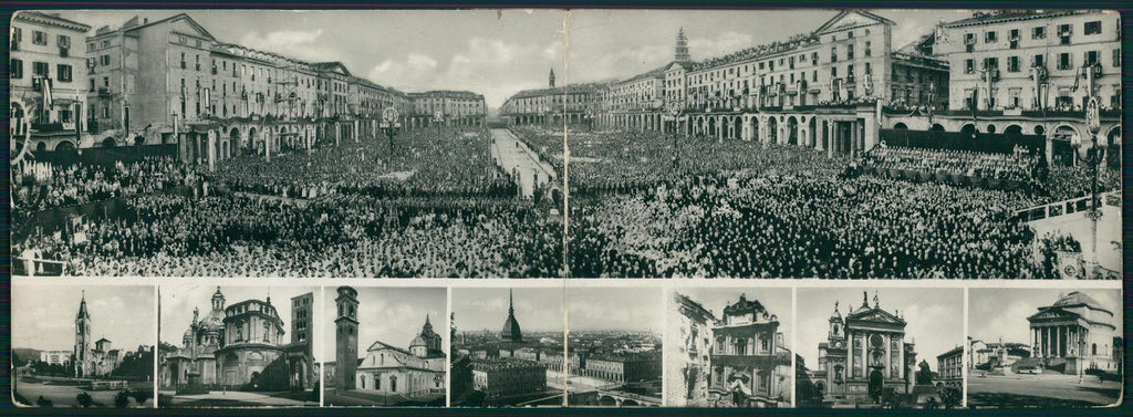 Torino città Congresso Eucaristico Nazionale Doppia Foto FG cartolina MZ2963 – fronte