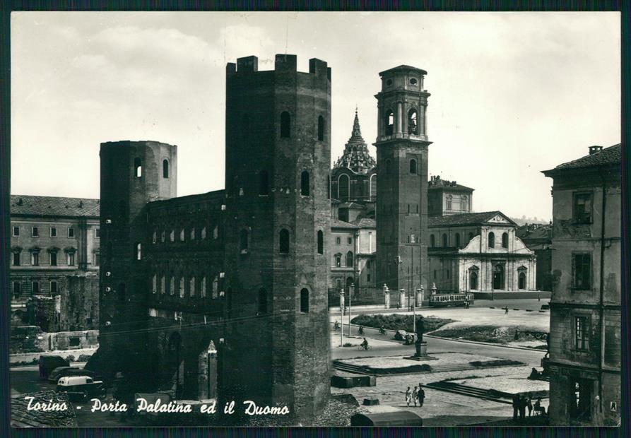 Torino città Porta Palatina Duomo Foto FG cartolina MZ2995 – fronte
