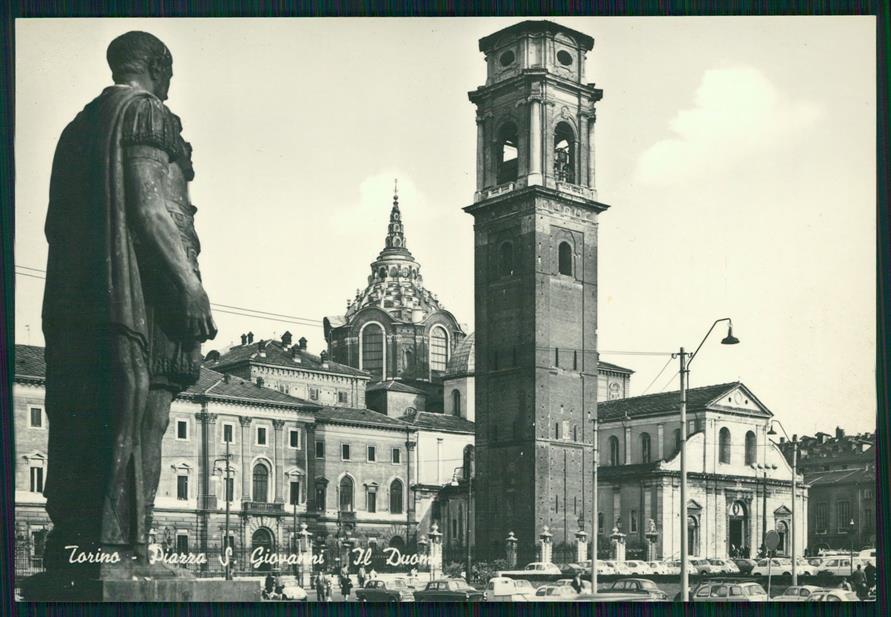 Torino città Piazza San Giovanni Duomo Foto FG cartolina MZ3000 – fronte