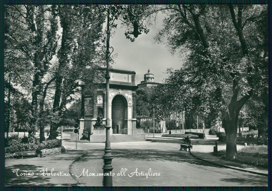 Torino città Monumento all'Artigliere Valentino Foto FG cartolina MZ3020 – fronte