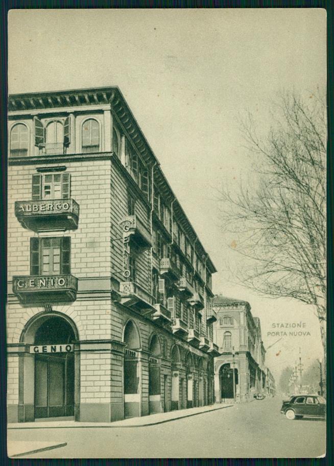 Torino città Corso Vittorio Emanuele II Albergo Genio FG cartolina MZ3051 – fronte