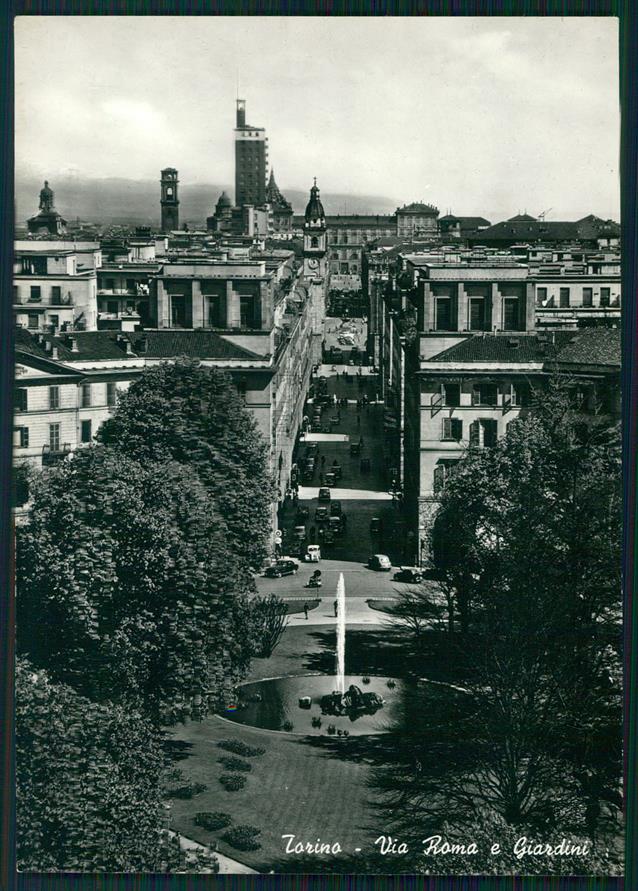 Torino città Via Roma Foto FG cartolina MZ3057 – fronte