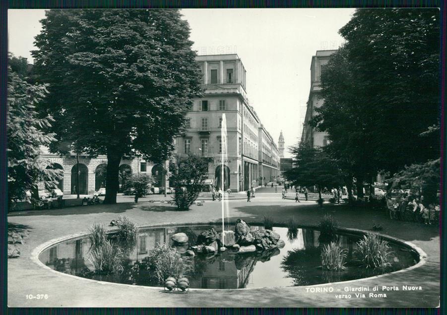 Torino città Giardini di Porta Nuova Fontana Foto FG cartolina MZ3058 – fronte