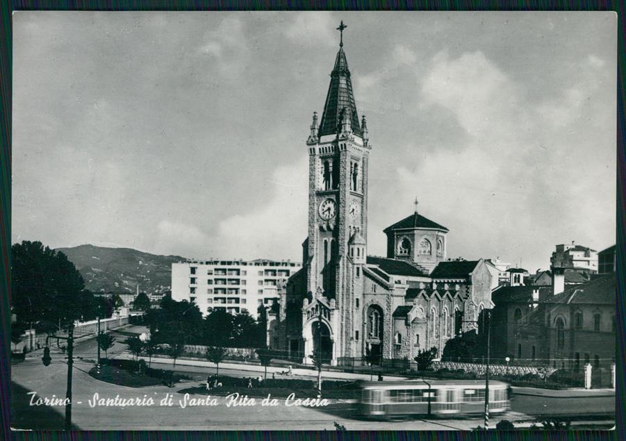 Torino città Santuario Santa Rita Corriera Foto FG cartolina MZ3140 – fronte