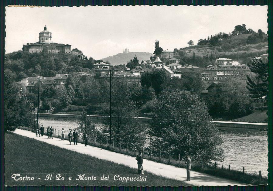 Torino città Il Po Monte Cappuccini Foto FG cartolina MZ3187 – fronte