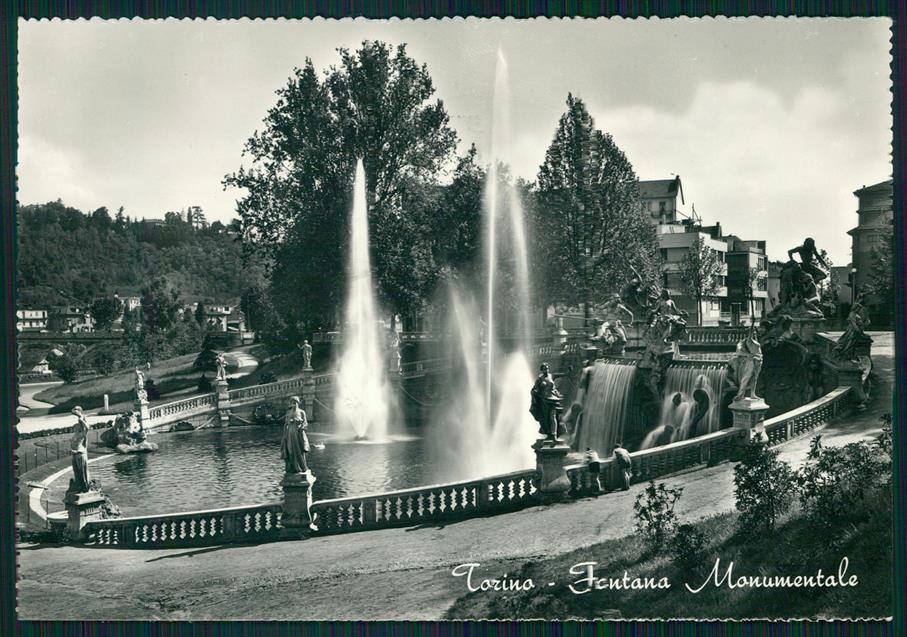 Torino città Fontana Monumentale Foto FG cartolina MZ3202 – fronte