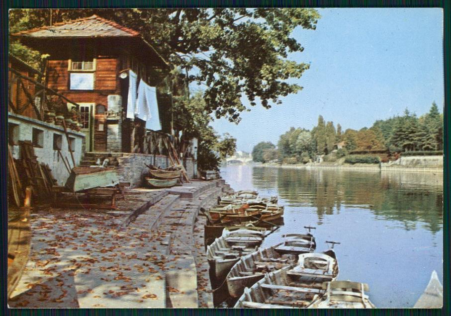 Torino città Parco Valentino Barche Foto FG cartolina MZ3205 – fronte