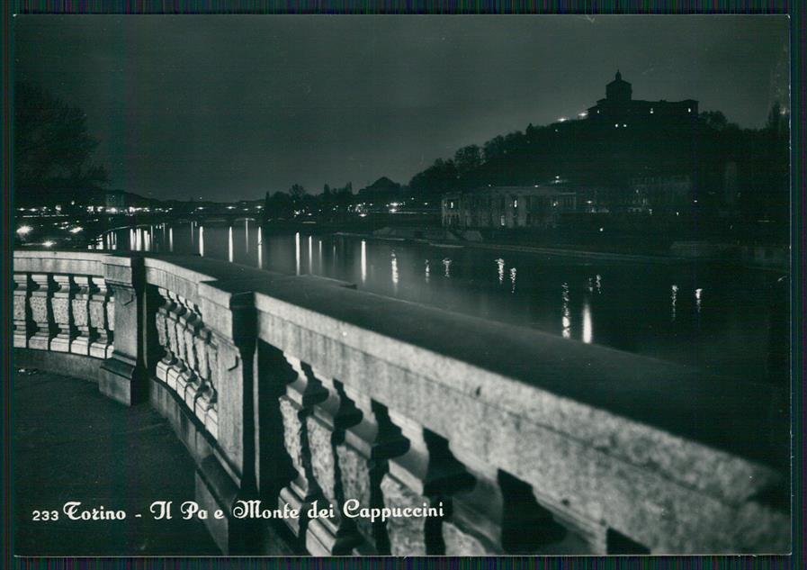 Torino città Il Po Monte Cappuccini Foto FG cartolina MZ3209 – fronte