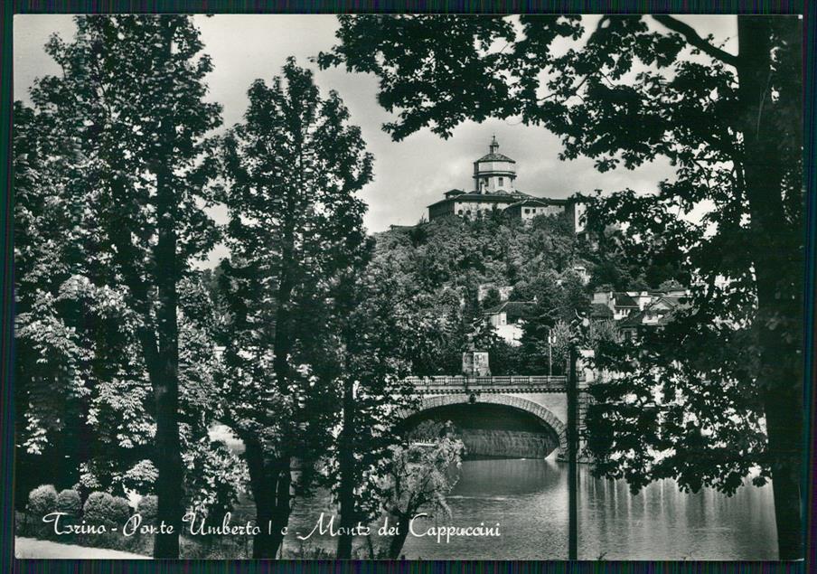 Torino città Ponte Umberto I Monte Cappuccini Foto FG cartolina MZ3210 – fronte