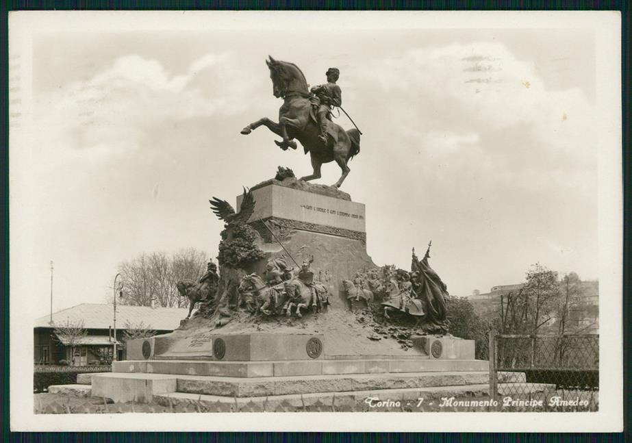 Torino città Monumento Vittorio Amedeo Foto FG cartolina MZ3253 – fronte