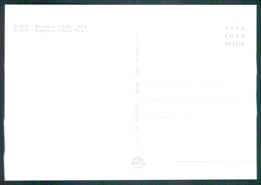 Torino città Esposizine Italia 61 Foto FG cartolina MZ3270 – retro