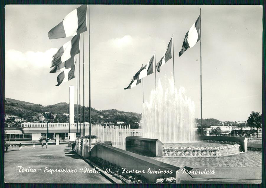 Torino città Esposizione Italia 61 Fontana Foto FG cartolina MZ3274 – fronte