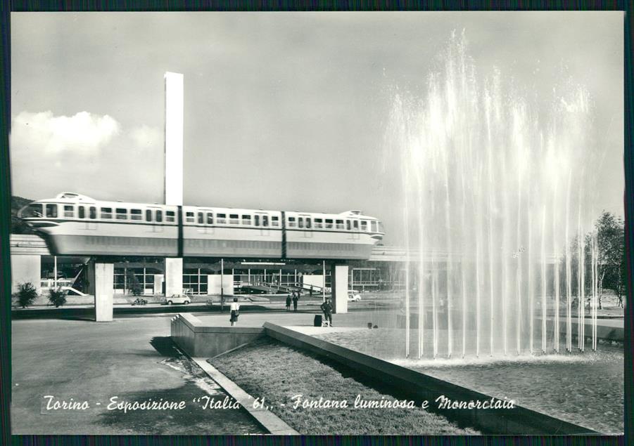 Torino città Esposizione Italia 61 Fontana Foto FG cartolina MZ3275 – fronte