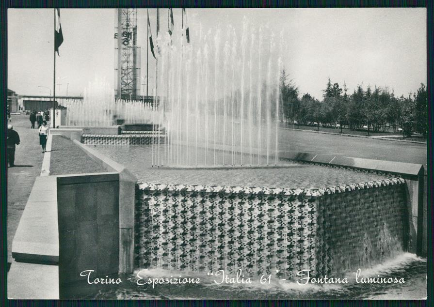 Torino città Esposizione Italia 61 Fontana Foto FG cartolina MZ3276 – fronte