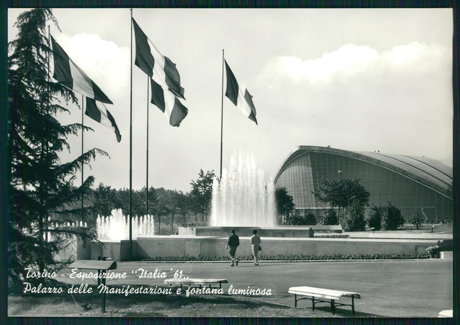 Torino città Esposizione Italia 61 Fontana Foto FG cartolina MZ3281 – fronte