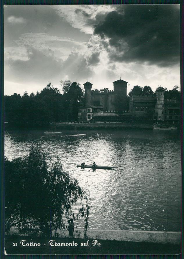 Torino città Po Chiaro di Luna Foto FG cartolina MZ3304 – fronte