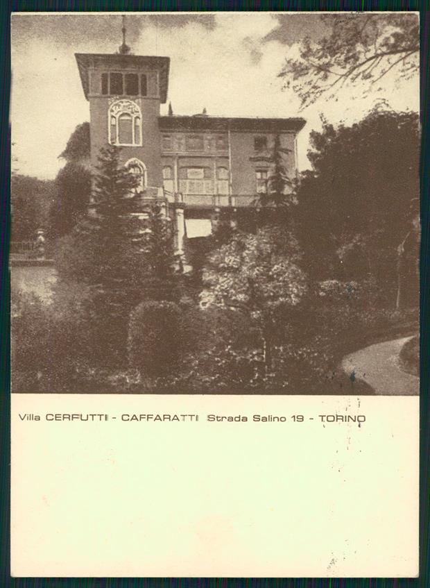 Torino città Villa Cerruti Caffaratti FG cartolina MZ3321 – fronte
