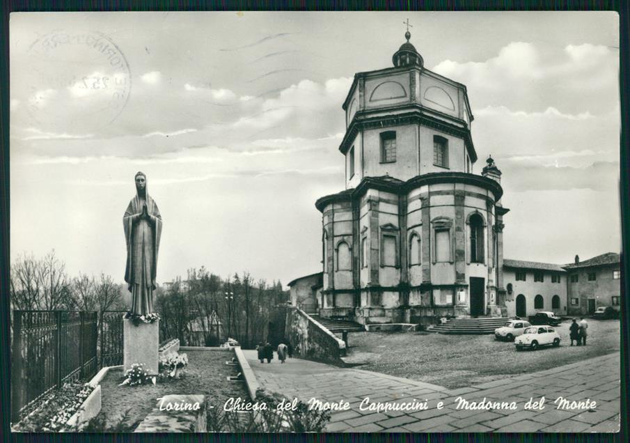 Torino città Chiesa del Monte Cappuccini Auto Foto FG cartolina MZ3336 – fronte