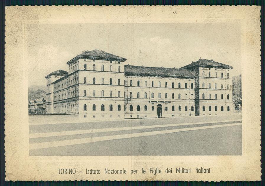 Torino città Istituto Nazionale Figlie dei Militari PIEGA FG cartolina MZ3368 – fronte