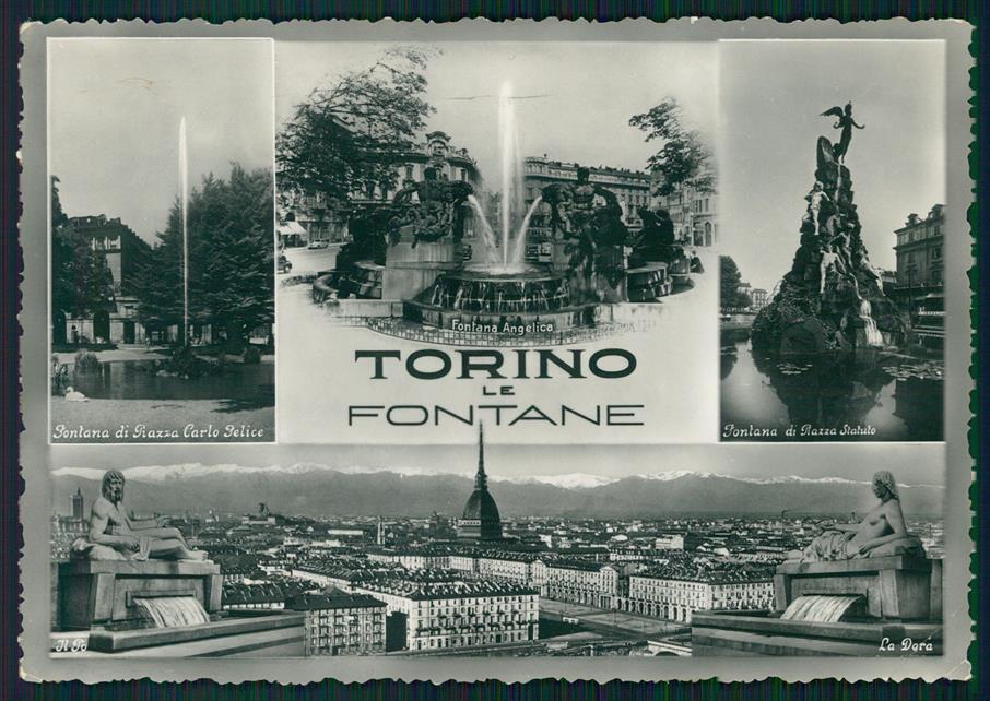 Torino città Le Fontane di Foto FG cartolina MZ3440 – fronte