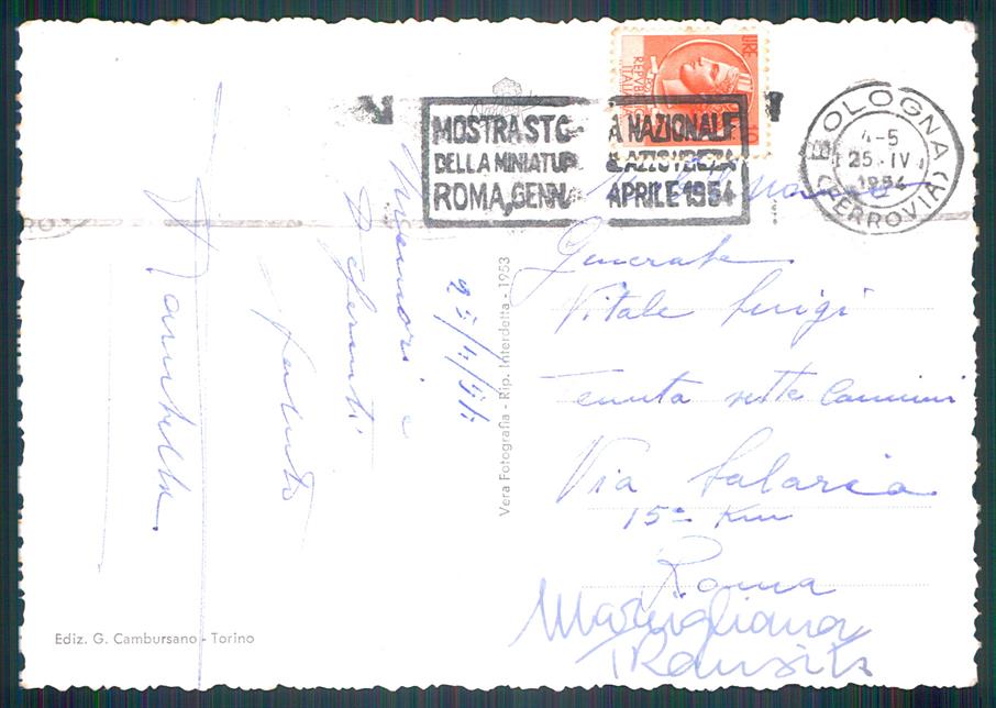 Torino città Le Fontane di Foto FG cartolina MZ3440 – retro