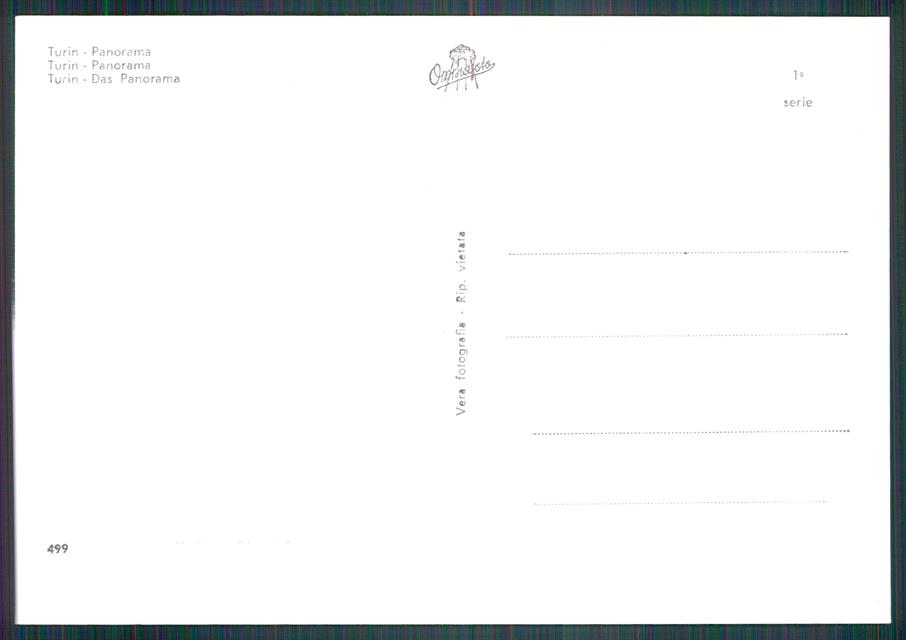 Torino città Panorama Foto FG cartolina MZ3477 – retro